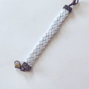 Lenny & Eva White Leather Bracelet, New